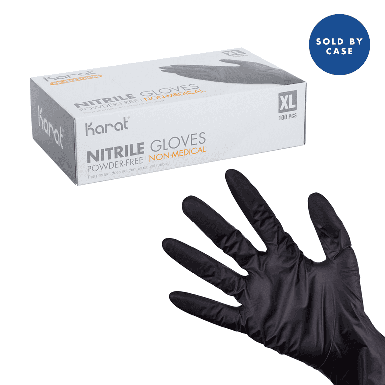 Nitrile Powder Free Disposable Gloves (Black) X-Large 1,000