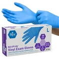 thumbnail image 1 of MED PRIDE Nitrile Vinyl Gloves – Non Latex Gloves, Powder-Free, Rubber-Free Disposable Medical Gloves for Cleaning, Cooking & Exams, Large, 100-Pack, 1 of 5