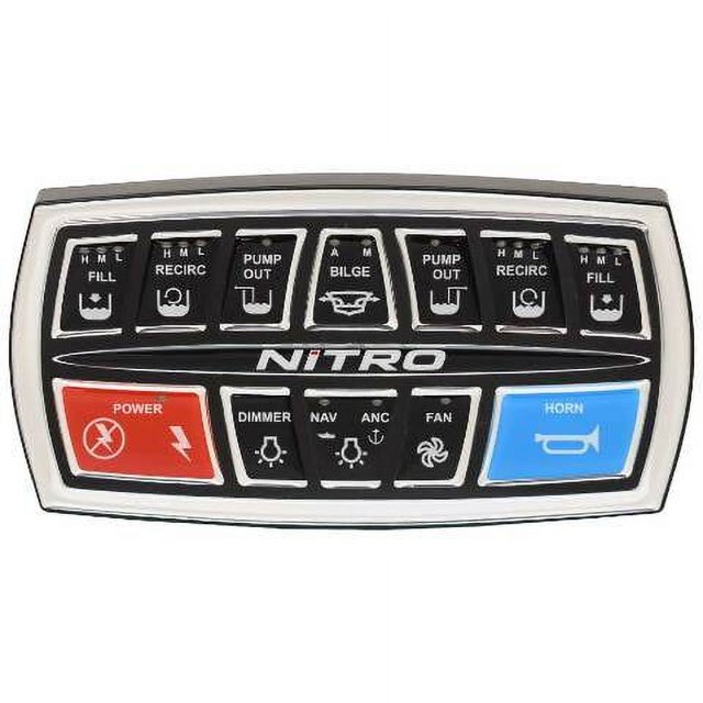 Nitro Boat Helm Switch Panel 308667 2018 Keypad 6Pin