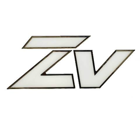 Nitro Boat Raised Decal 173058 | ZV White Silver 13 1/2 x 5 5/8 Inch