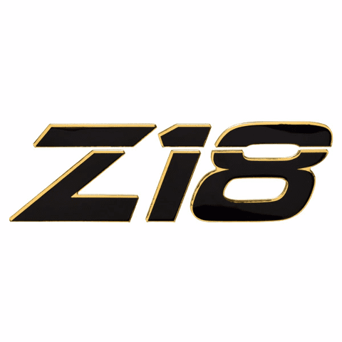 Nitro Boat Raised Decal 184733 | Z18 Black Gold 20 1/2 x 6 1/2 Inch