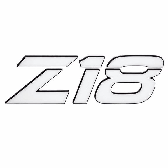Nitro Boat Raised Decal 184734 | Z18 White Black 20 1/2 x 6 1/2 Inch