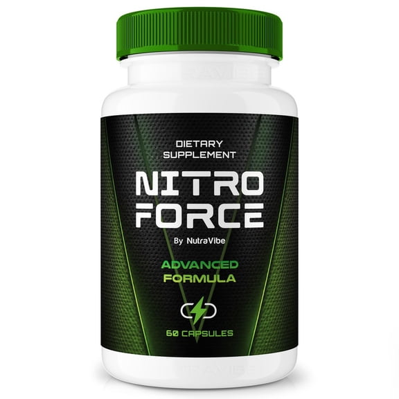 Nitro Force  Original NitroForce Capsules with a Natural Daily Blend for Energy & Wellness | Clean, Gentle, Easy-to-Swallow Pills (60 Capsules)