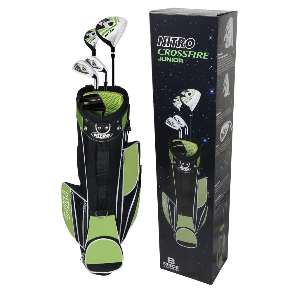NITRO CROSSFIRE JUNIOR クラブセット Nitro Golf Crossfire Junior Golf Set 8 Piece, Ages 9-12