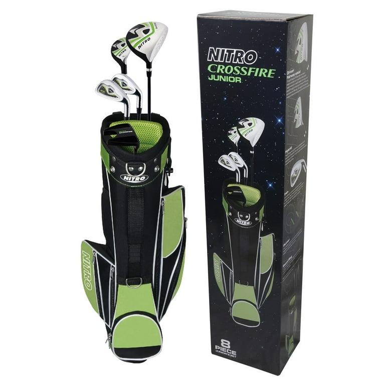 NITRO CROSSFIRE JUNIOR クラブセット Nitro Golf Crossfire Junior Golf Set 8 Piece, Ages 9-12