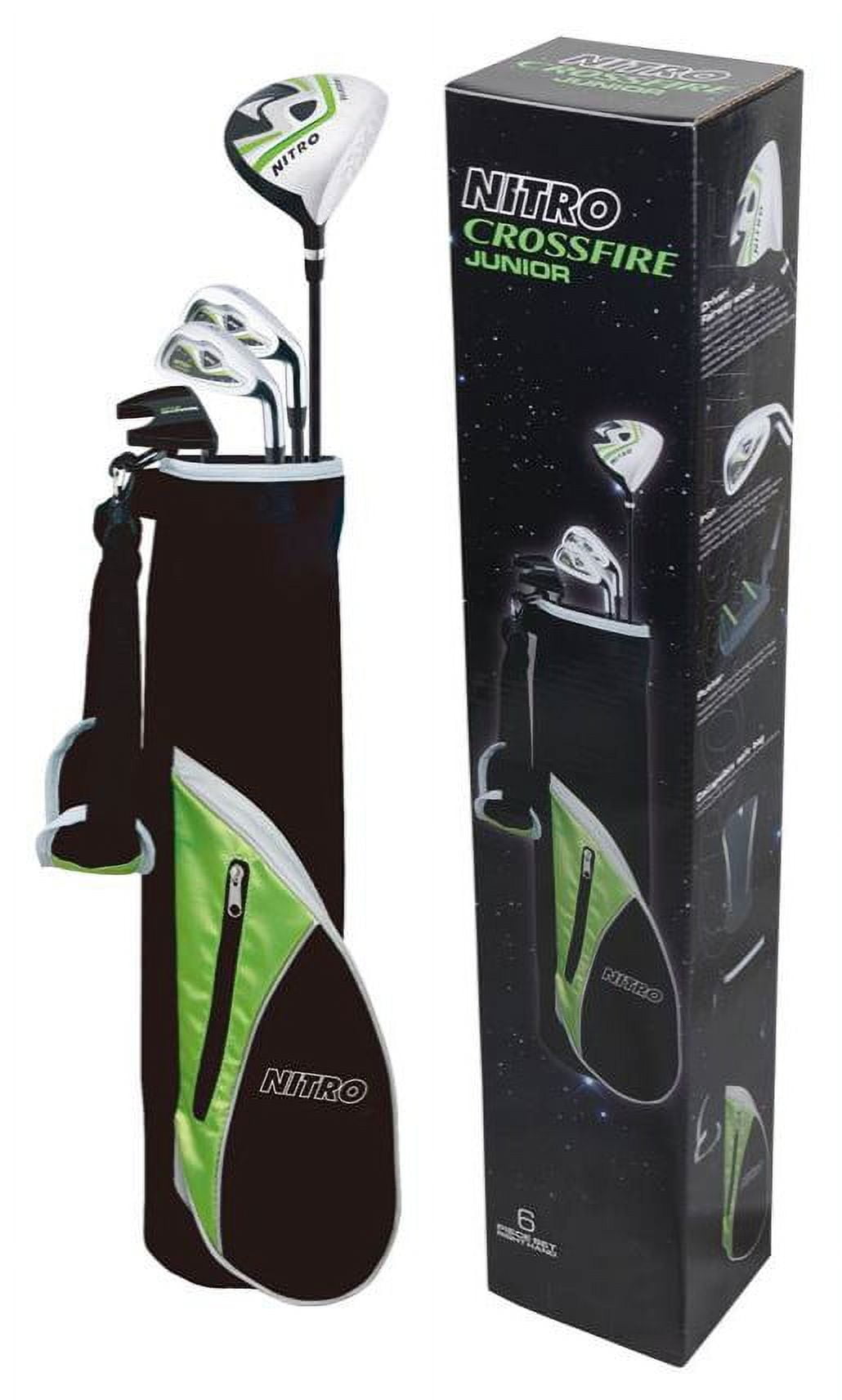 NITRO CROSSFIRE JUNIOR クラブセット Nitro Golf Junior Crossfire 8 Piece Complete Set with Bag