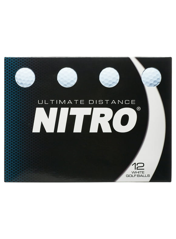 Nitro Golf Ultimate Distance Golf Balls, 12 Pack