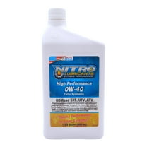 Nitro Lubricants 0W-40 4 Stroke Engine Oil – Fully Synthetic, 1 Qt – Made in USA