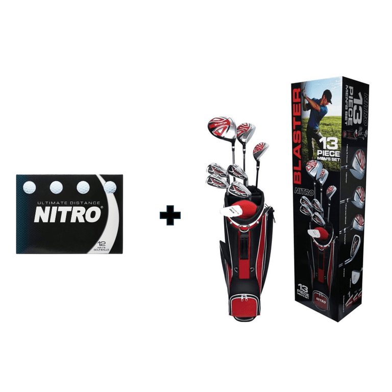 Nitro Men's Blaster 13-Piece Right-Handed Golf Club Set, Includes