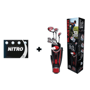 Nitro Men s Blaster 13-Piece Right-Handed Golf Club Set, Includes Club Set & Bonus 12pk of Nitro Golf Balls