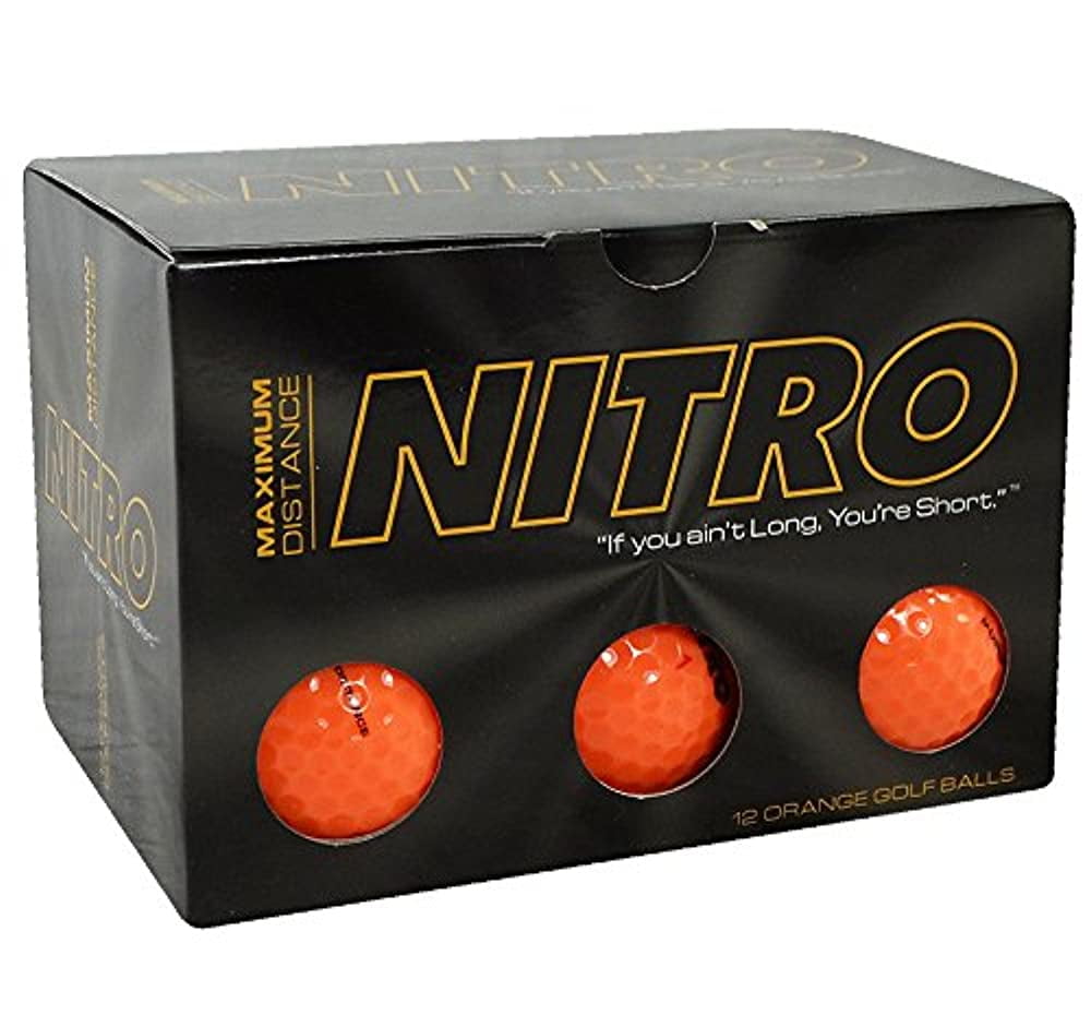 Nitro NMD12OBXC Maximum Distance Golf Ball 12 Pack Orange