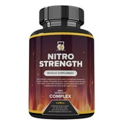 Nitro Strength Muscle Supplement, Nitro Strength Pills For Men Workout Complex 90 Caps