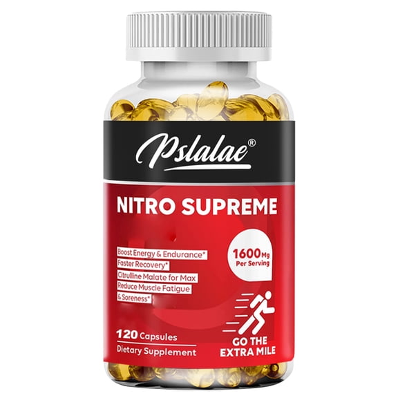Nitro Supreme Capsules - Support Energy & Endurance Boost,Men's Health,Testosterone Booster - 120 Capsules