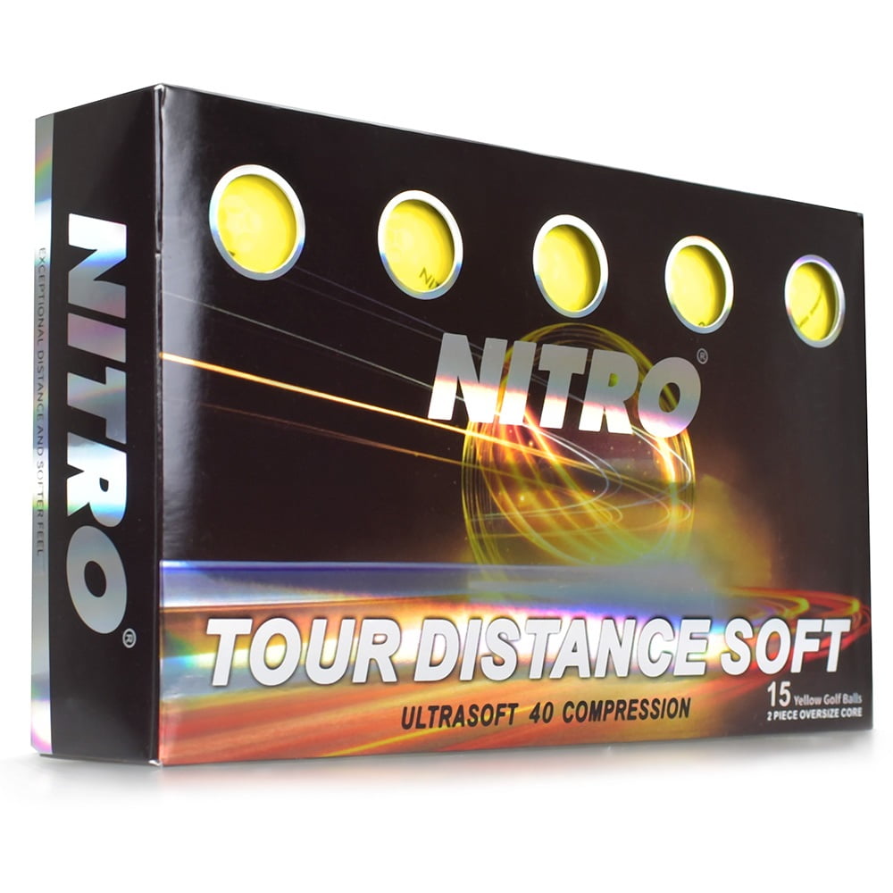 Nitro Tour Distance Soft Golf Balls [15Ball]