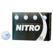 Nitro Ultimate Distance Golf Balls, 24 Pack, White