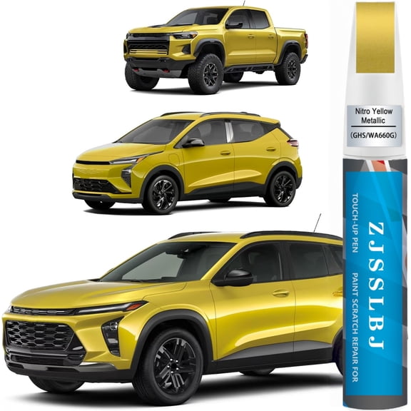 Nitro Yellow Metallic(GHS/WA660G) Touch Up Paint Compatible with Chevrolet, Car Paint Pen Scratch Repair Two-In-One Touch Up Paint, Premium Car Scratch Remover for Deep Scratches
