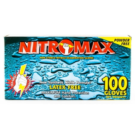 NitroMax Powder-Free Nitrile Exam Gloves – 5 Mil (X-Large)