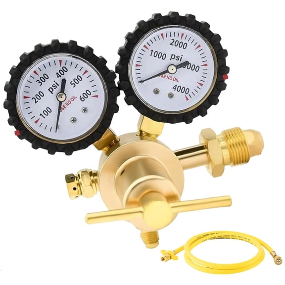 Nitrogen Regulator 1/4inch Male Long Lasting Performances In HVAC Environment