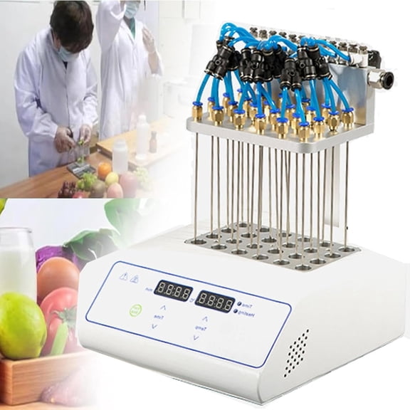 Nitrogen Sample Concentrator,Nitrogen Purge Concentrator,Adjustable Height,Copper Quick Connector And Time Temperature Settings,Sample Evaporator For Laboratory