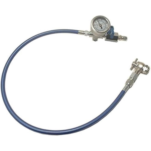 Nitrogen Shock Fill Kit 600 PSI Pressure Gauge, 2 Foot Hose, No Loss Air Chuck and Pressure Relief Valve, Strut Service Valve Adapter, Made in The USA$$Tools
