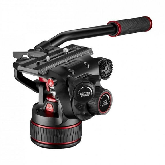 Manfrotto 608 Nitrotech Fluid Video Head with Continuous Counterbalance and Ultra-Smooth Motion Control