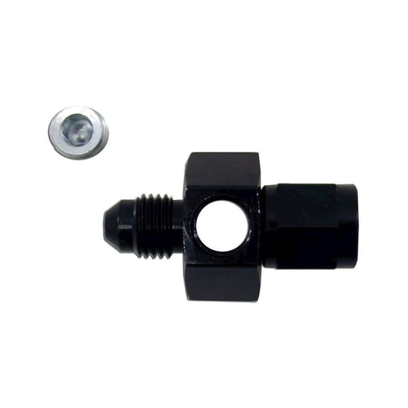 Nitrous Express 6an Swivel Gauge Adapter Fitting - Black