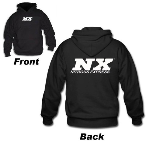 Nitrous Express 16597 Official NX Hoodie Black w/ White Logo X-Large