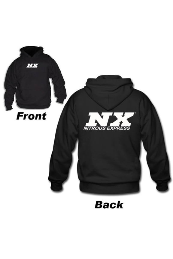 16597 Official NX Hoodie Black w/ White Logo X-Large