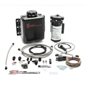Snow Performance SNO-201-BRD Stage 1 Boost Cooler Forced Induction Water-Methanol Injection Kit (Stainless Steel Braided Line, 4AN Fittings)
