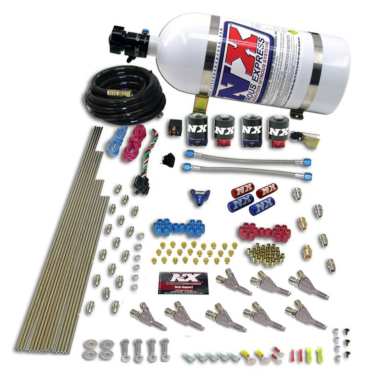 Nitrous Express Vortech Nozzle Nitrous Kit w/12lb Composite Bottle