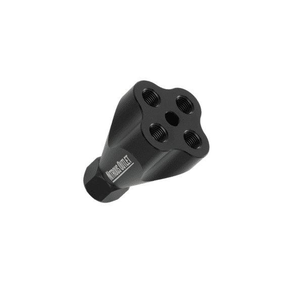 Nitrous Outlet 1 in 4 Out Shower Head Distribution Block