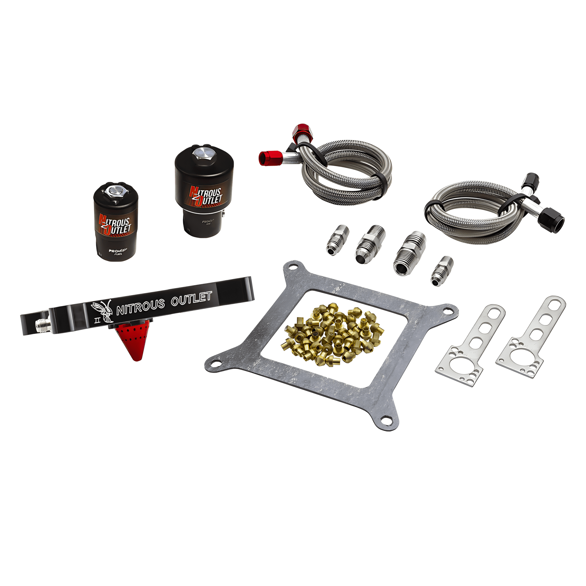 Nitrous Express Universal Line Kit for 15770 Solenoid Bracket