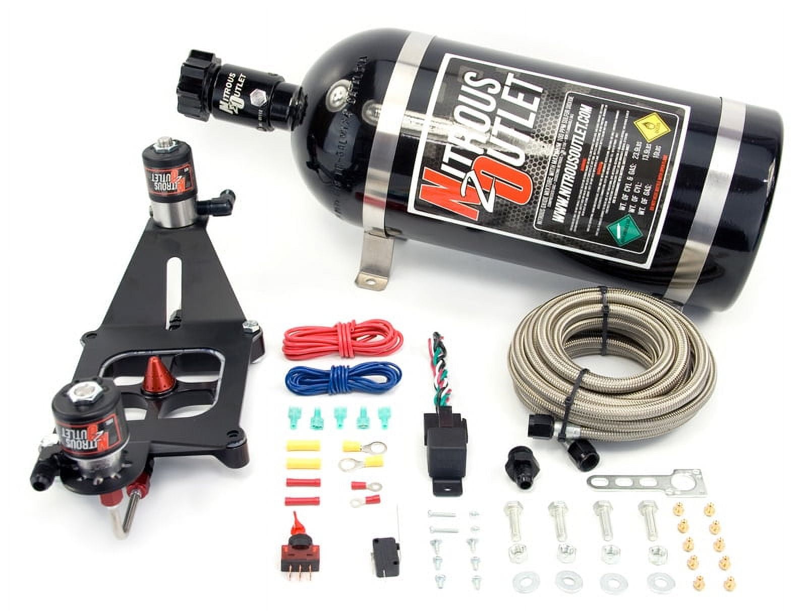 Nitrous Outlet 4150 Stinger Plate System, With Deep EFI Center Solenoid