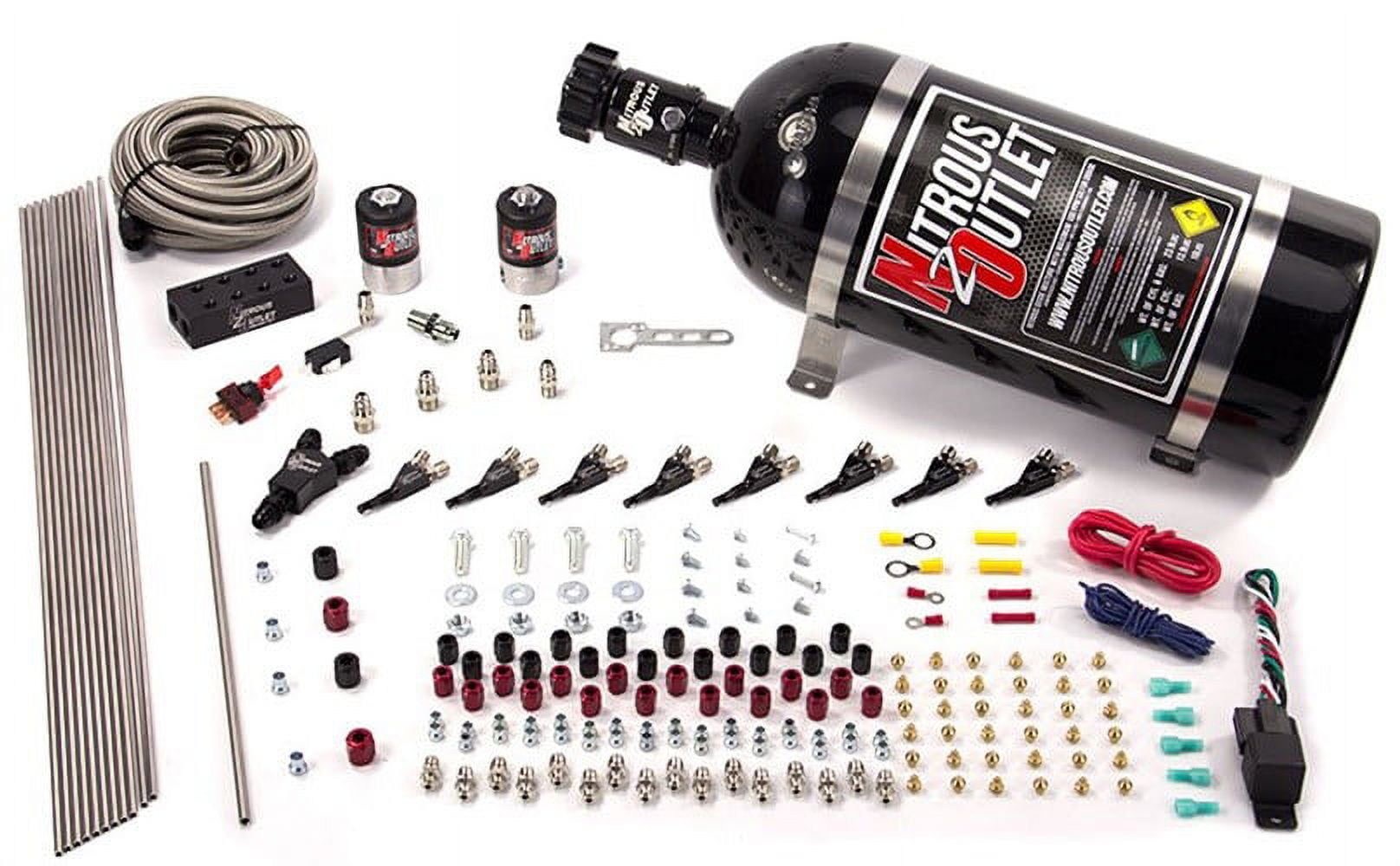 Nitrous Outlet 8 Cylinder 2 Solenoids Direct Port System With 2 in 16