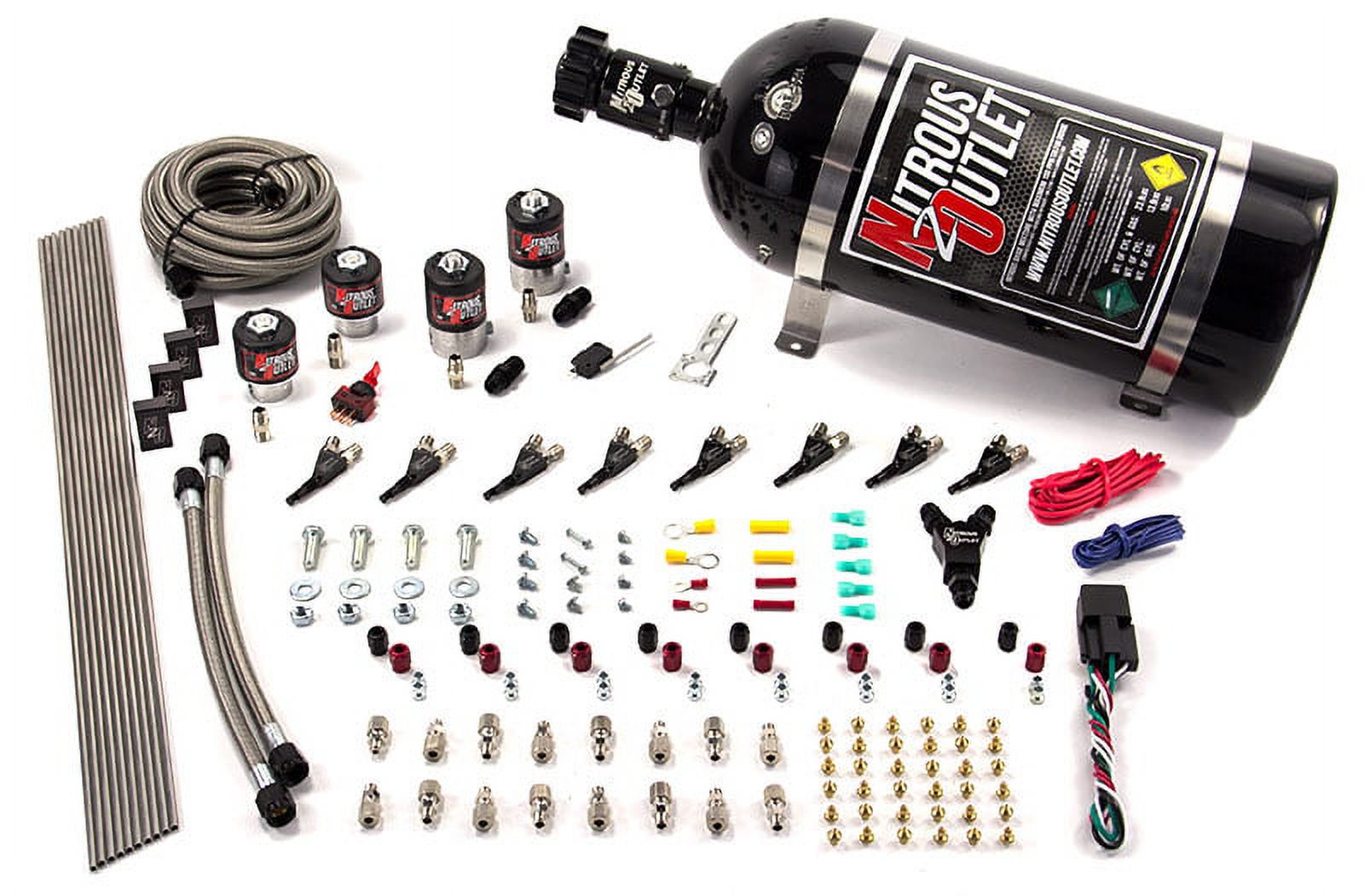 Nitrous Outlet 8 Cylinder 4 Solenoid Racers Option Direct Port System
