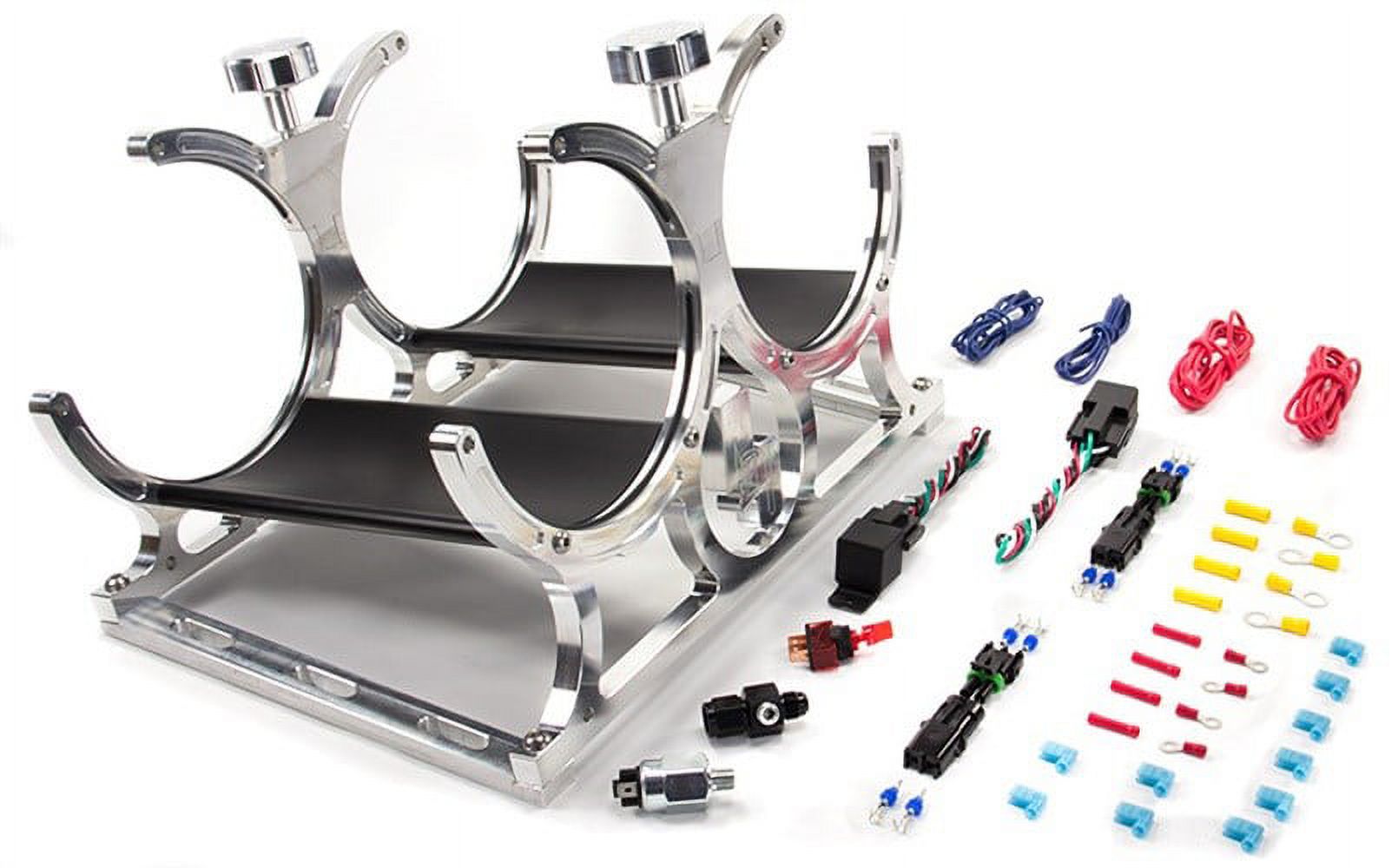 Nitrous Outlet Automatic Dual Billet Heated Nitrous Bottle Bracket with