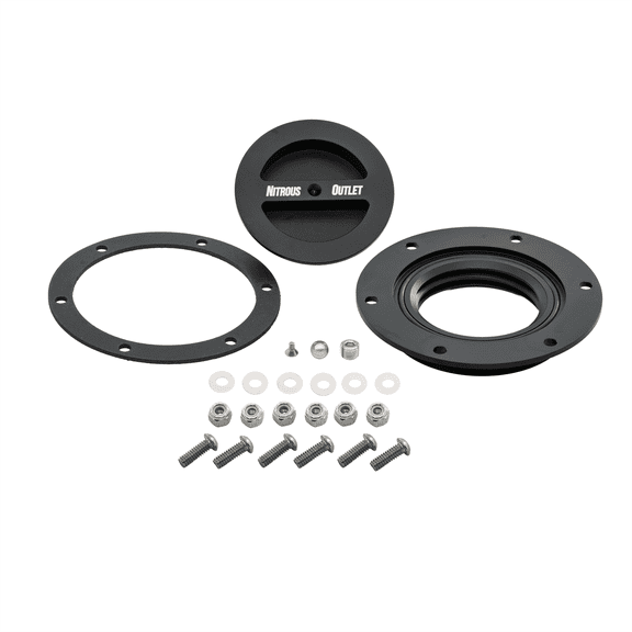 Nitrous Outlet Billet Low Profile Fuel Cell Lid - Built in Optional Roll Over Vent