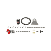 Nitrous Outlet Dry 8 Cylinder Solenoids forward Direct Port Conversion Kit - .122 Nitrous Solenoid/Nylon Hose/Showerhead Distribution Blocks/Straight Discharge Nozzles Includes 200HP Jetting