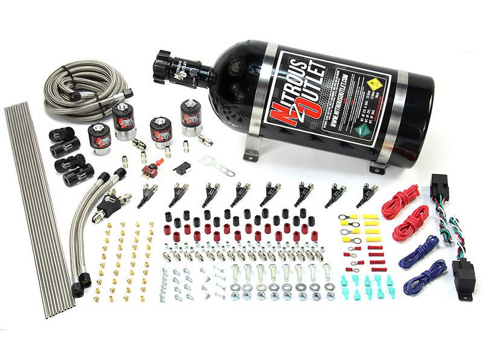 Nitrous Outlet Dual Stage 4 Cylinder 4 Solenoids Direct Port System