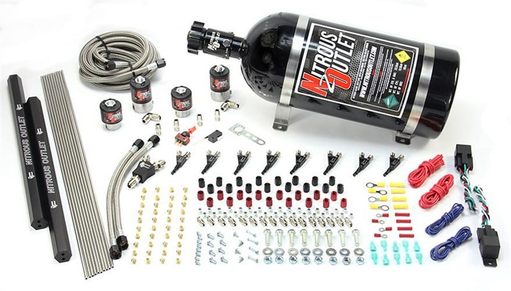Nitrous Outlet Dual Stage 4 Cylinder 4 Solenoids Direct Port System
