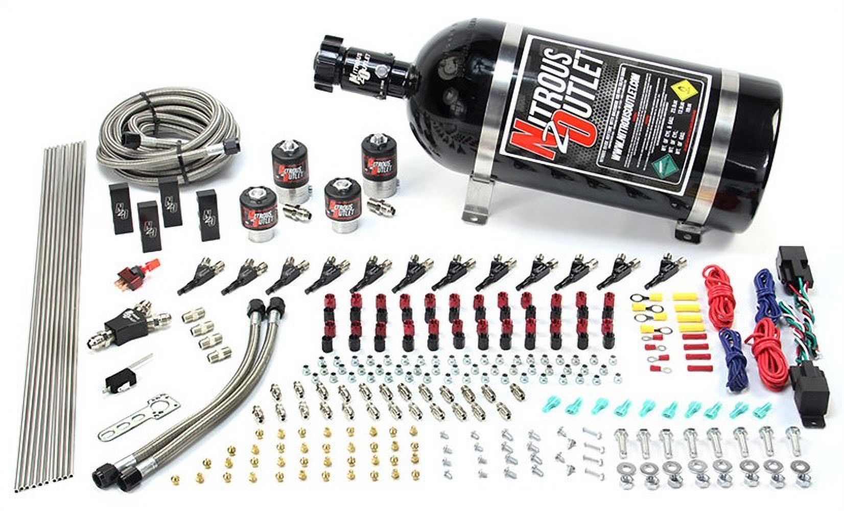 Nitrous Outlet Dual Stage 6 Cylinder 4 Solenoids Direct Port System