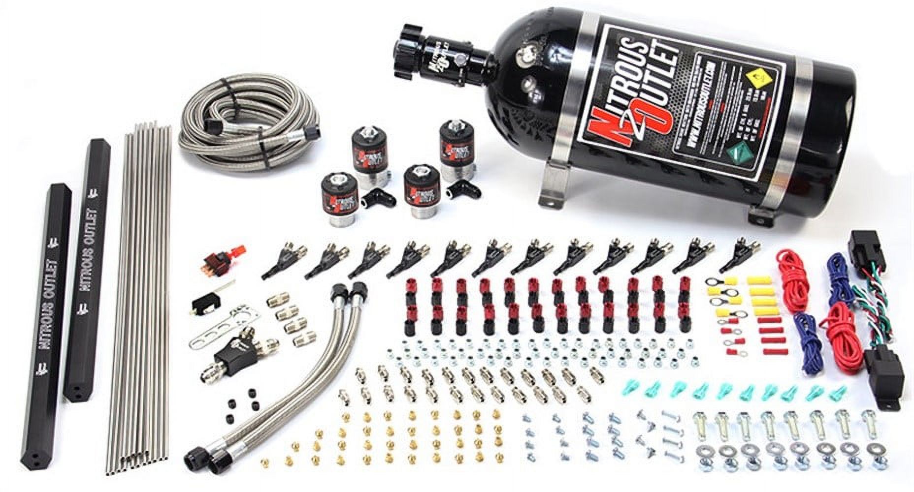 Nitrous Outlet Dual Stage 6 Cylinder 4 Solenoids Direct Port System