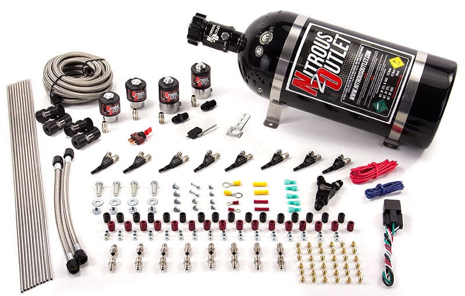 Nitrous Outlet Dual Stage 8 Cylinder 8 Solenoids Direct Port System