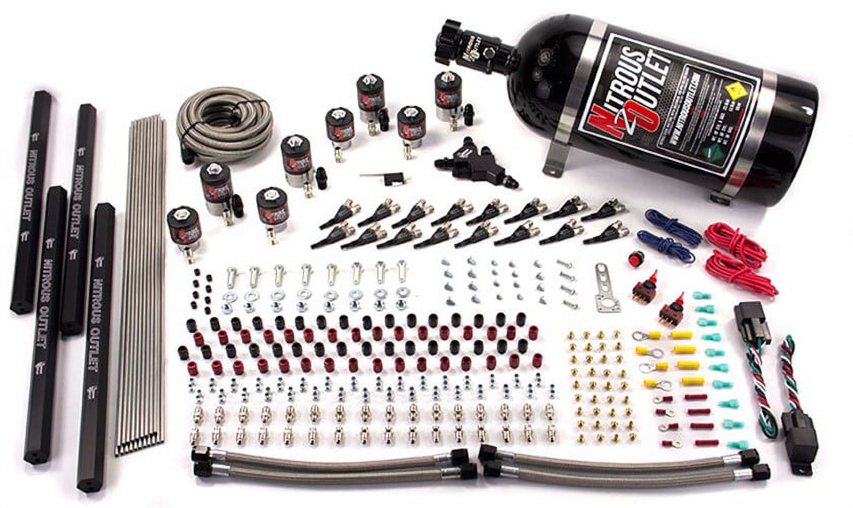 Nitrous Outlet Dual Stage 8 Cylinder 8 Solenoids Direct Port System