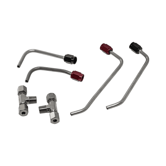 Nitrous Outlet Ford 2024-2026 Mustang GT Dual Throttle Body Plate Hard-Line Kit - Solenoids to Plate