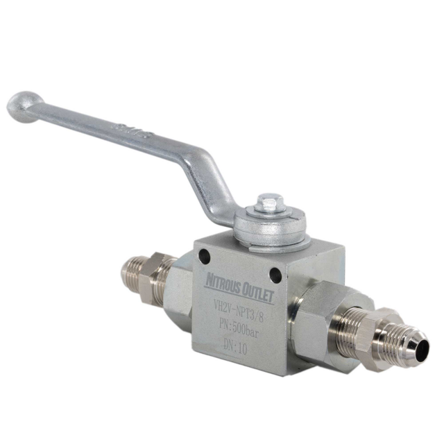 Nitrous Outlet Stainless Steel Inline Shut Off Ball Valve 7,250 PSI