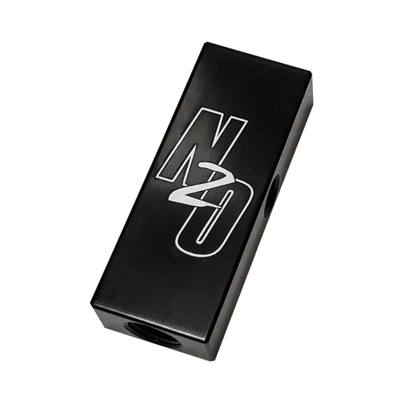 Nitrous Outlet Trident 1 In 4 Out Distribution Block - 1/8" NPT Inlet, 5/16-24" Outlets