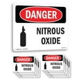 thumbnail image 1 of Nitrous Oxide OSHA Danger Aluminum Sign 18 Inch x 12 Inch - 10 Pack, 1 of 8