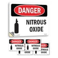 thumbnail image 1 of Nitrous Oxide OSHA Danger Vinyl Decal Label 24 Inch x 18 Inch - 5 Pack, 1 of 6