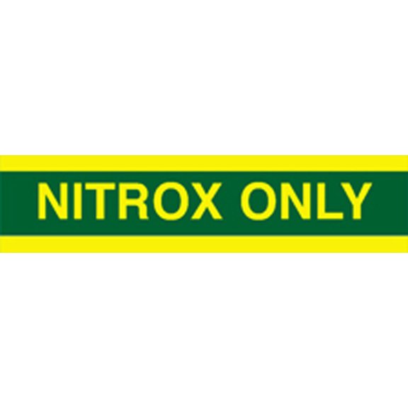 Nitrox Only Tank Marking Wrap Decal Sticker Dive NT40